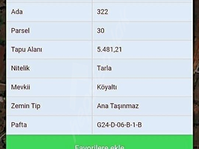 Arslanbey de İYerleşime imara Yakın Satılık Tarla - Görsel 6