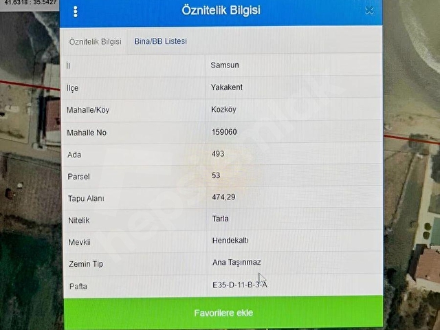VIP GAYRİMENKUL YAKAKENT KOZKÖY DENİZE SIFIR ARSA 474M2 - Görsel 9