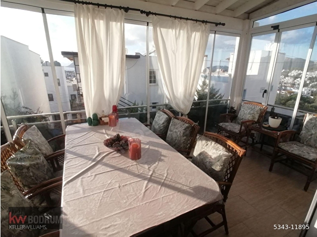 Bodrum Turgutreiste satılık üst kat tripleks - Görsel 2