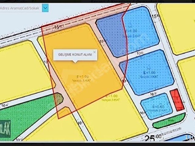 Oymaağaçta Şehir Hastanesi Yakını Satılık 3600m² Konut Arsası