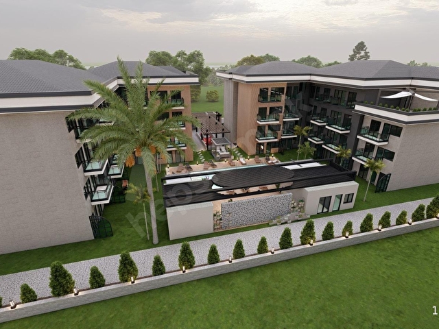 ZENSDEN AÇIK HAVUZ/KAPALI OTOPARKLI SİTEDE ÖZEL BAHÇELİ 1+1 - Görsel 3