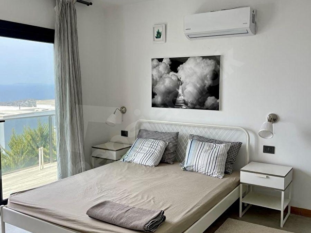 Gümüşlük Yalıkavak Eşsiz Deniz Manzaralı Bahçeli Köşe Villa - Görsel 17