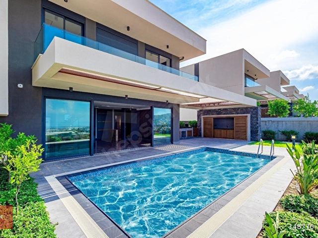 ALANYA KARGICAK 3+1 360M2 MÜSTAKİL 2 KATLI LÜX VİLLA OTOPARK,HAVUZ,BAHÇE VE BBQ - Görsel 2