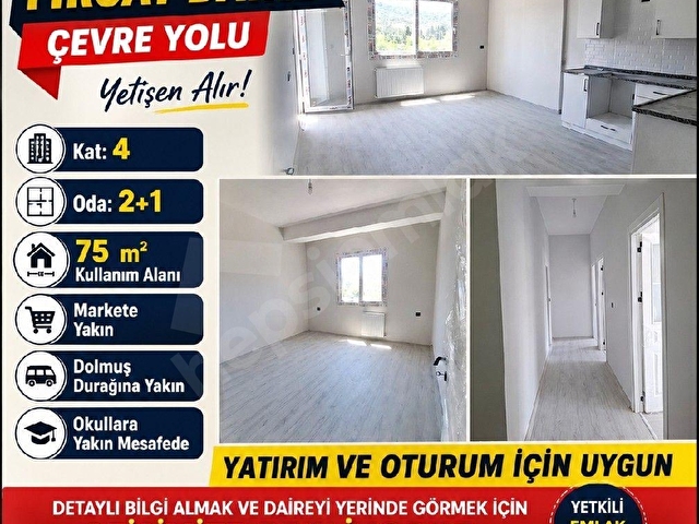 Satılık daire cevre yolu 2+1 üniversite yakın  Damar emlak Gayrimenkul den