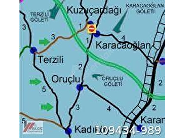 BABAESKİ KARACAOĞLAN MUHTEŞEM ARAZİ YOLA CEPHE YARISI ARSA GEÇİYOR 2680 M2   4 HİSSE - Görsel 3