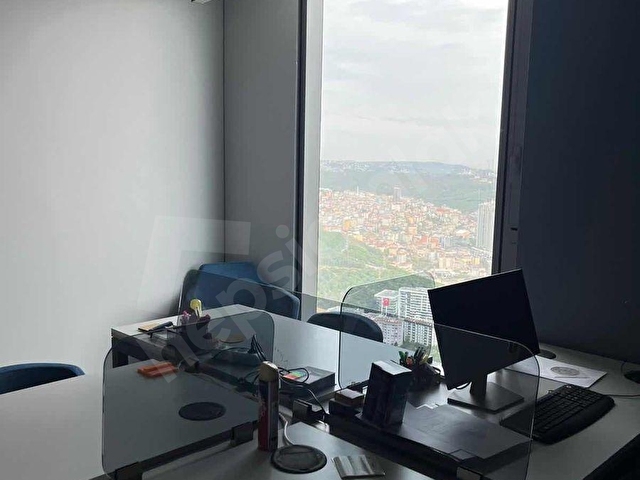 SKYLAND İSTANBUL 130 m2 FULL EŞYALI KİRALIK OFİS-اجاره آفیس - Görsel 5