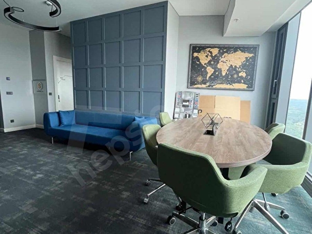 SKYLAND İSTANBUL 130 m2 FULL EŞYALI KİRALIK OFİS-اجاره آفیس - Görsel 14