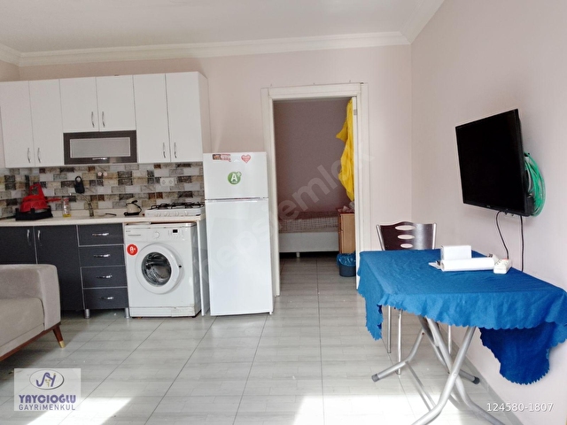 BARAJYOLUNDA CADDEYE YAKIN EŞYALI KİRALIK BAHÇELİ 1+1 DAİRE - Görsel 5