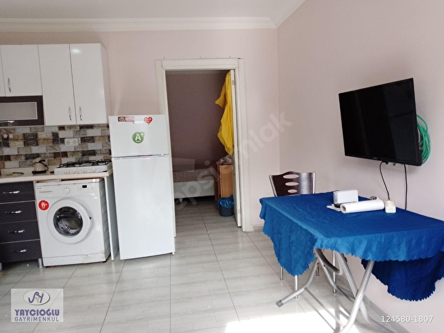 BARAJYOLUNDA CADDEYE YAKIN EŞYALI KİRALIK BAHÇELİ 1+1 DAİRE - Görsel 22