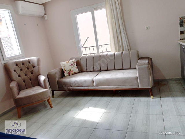 BARAJYOLUNDA CADDEYE YAKIN EŞYALI KİRALIK BAHÇELİ 1+1 DAİRE - Görsel 15