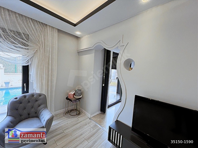 230 m2 ,5 Oda,Lüks Yapılı,575 m2 Arsalı,HAVUZLU Villa - Görsel 25