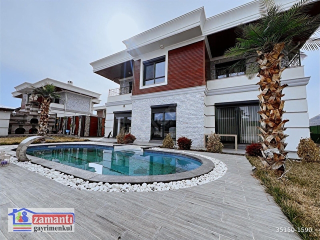 230 m2 ,5 Oda,Lüks Yapılı,575 m2 Arsalı,HAVUZLU Villa - Görsel 3