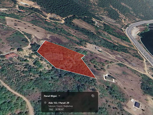 SAHİBİNDEN | Bağlarbaşında Yolu olan,Ev Yapılabilir 8.196 m² Bağ - Görsel 2