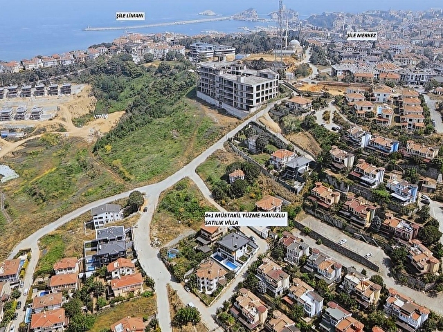 MERT GYD DEN ŞİLE MERKEZDE 4+1 MÜSTAKİL HAVUZLU SATILIK VİLLA - Görsel 6