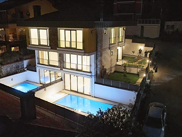 MERT GYD DEN ŞİLE MERKEZDE 4+1 MÜSTAKİL HAVUZLU SATILIK VİLLA - Görsel 4