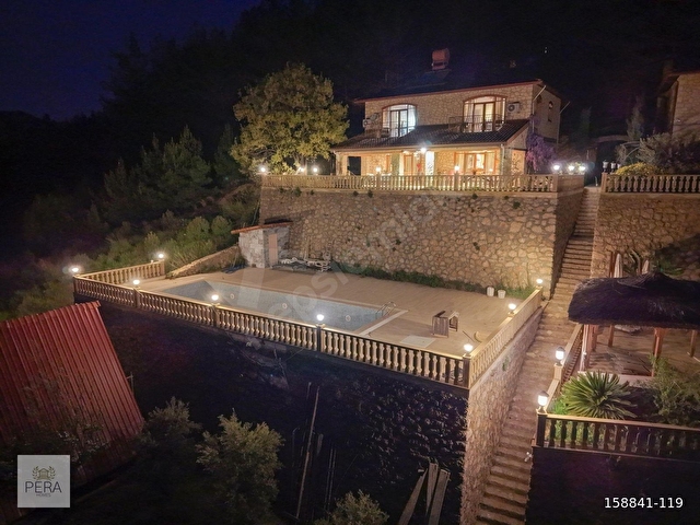 ALANYA DİMÇAYI ÜZÜMLÜ SATILIK TAŞ VİLLA BUNGALOV KONSEPTLİ MÜLK - Görsel 23