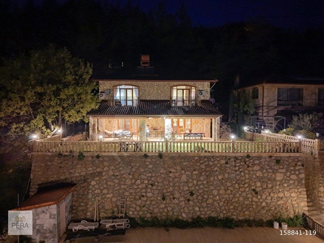 ALANYA DİMÇAYI ÜZÜMLÜ SATILIK TAŞ VİLLA BUNGALOV KONSEPTLİ MÜLK - Görsel 27