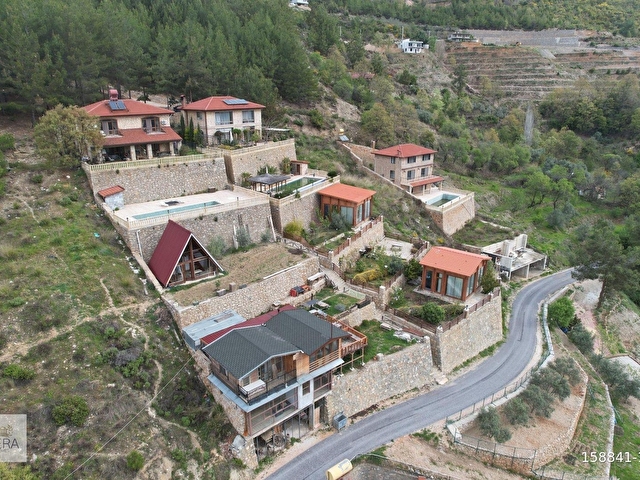 ALANYA DİMÇAYI ÜZÜMLÜ SATILIK TAŞ VİLLA BUNGALOV KONSEPTLİ MÜLK - Görsel 3