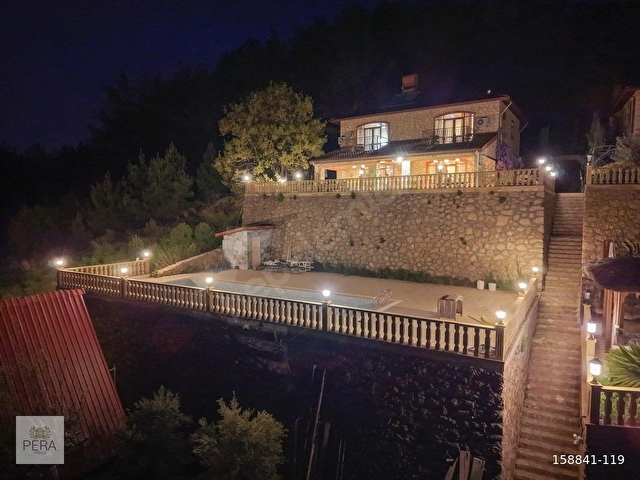 ALANYA DİMÇAYI ÜZÜMLÜ SATILIK TAŞ VİLLA BUNGALOV KONSEPTLİ MÜLK - Görsel 28