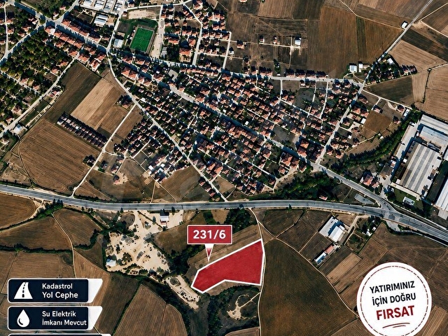 EDİRNE | HAVSA | CUMHURİYET | İMAR PLANINDA | SATILIK TARLA