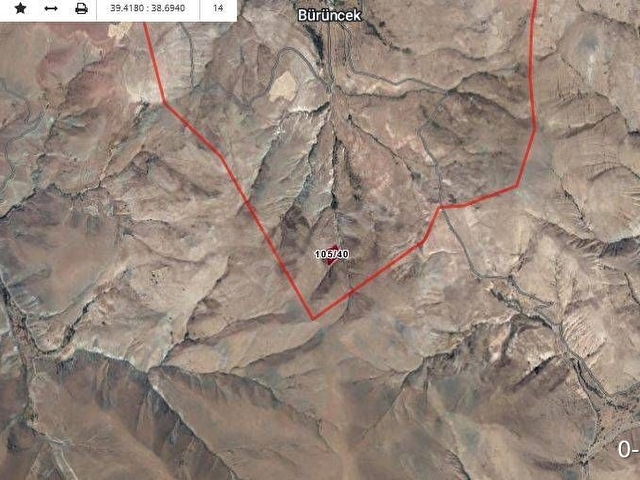 Erzincan İliçde 6.641 Metrekare Tek Parça Tarla