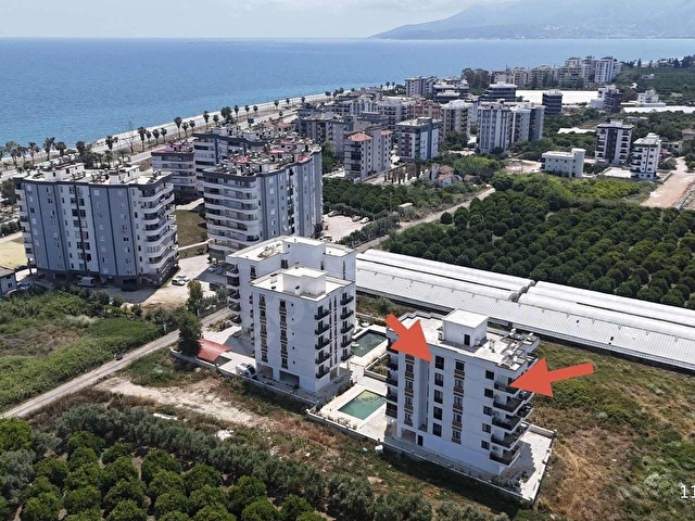 DENİZ MANZARALI VE ÇİFT HAVUZLU SİTE İÇİNDE İSKANLI SIFIR 2+1 - Görsel 4
