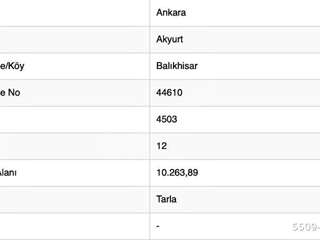 AKYURT BALIKHİSAR DA SATILIK ARSA İMAR SINIRINDA TEK TAPU YATIRIMA UYGUN 10.000 m2 - Görsel 5
