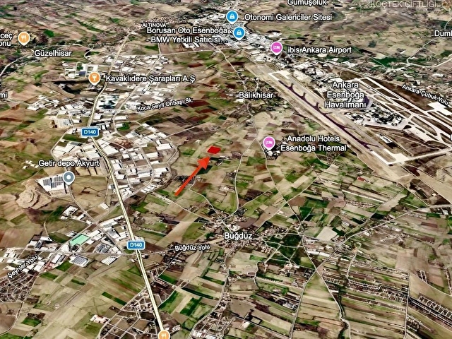 AKYURT BALIKHİSAR DA SATILIK ARSA İMAR SINIRINDA TEK TAPU YATIRIMA UYGUN 10.000 m2 - Görsel 11