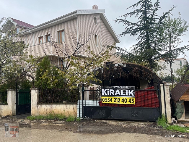 İNCEK TEK YAPI KOOP.İNDE EŞYALI KİRALIK 3+1 VİLLA