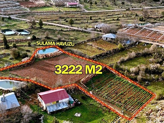 ERDEMLİ KIZILENDE 3222 M2 KURULU DÜZEN KÖYİÇİ ARSA BAHÇE - Görsel 3