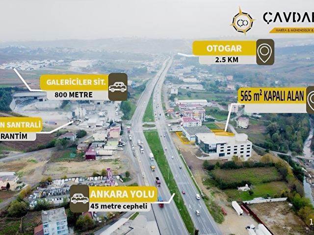TOYBELENDE ANAYOLA CEPHE 565M² İKİ KATLI SATILIK DÜKKAN-MAĞAZA - Görsel 2