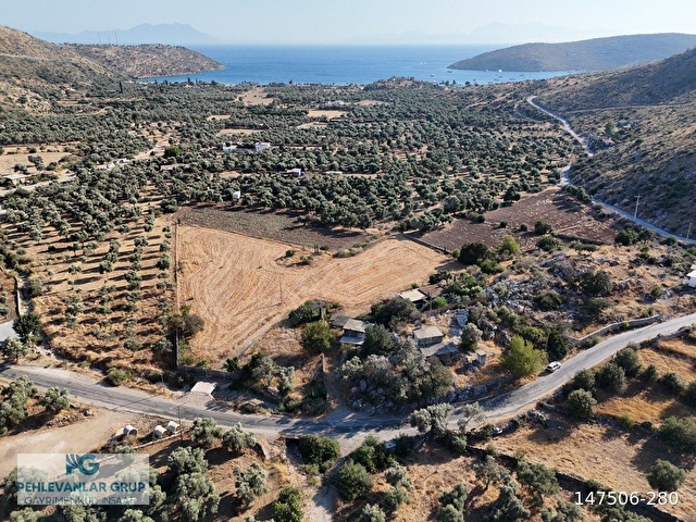 Milas Çökertmede Deniz Manzaralı Tapulu 800m2 Müstakil Taş Ev - Görsel 17