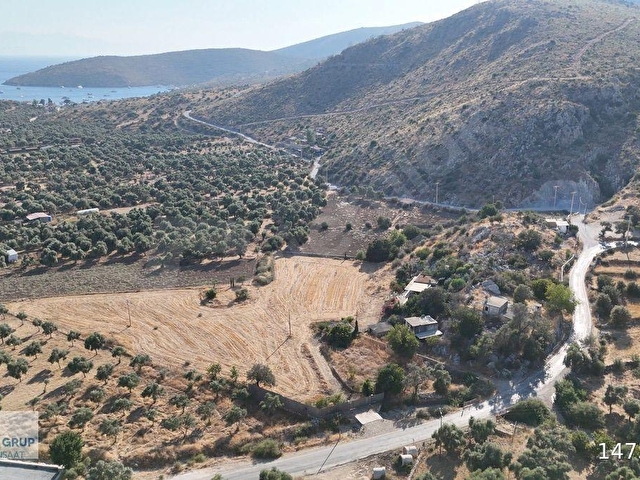Milas Çökertmede Deniz Manzaralı Tapulu 800m2 Müstakil Taş Ev - Görsel 20