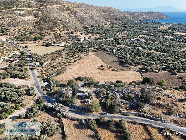 Milas Çökertmede Deniz Manzaralı Tapulu 800m2 Müstakil Taş Ev - Görsel 21