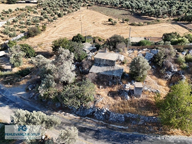 Milas Çökertmede Deniz Manzaralı Tapulu 800m2 Müstakil Taş Ev - Görsel 26