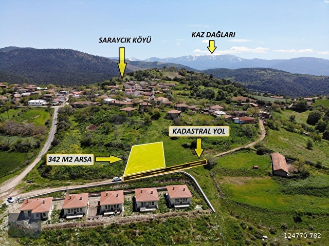 ÇANAKKALE BAYRAMİÇ KAZ DAĞLARINDA SATILIK İMARLI ARSA