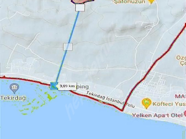 Tekirdağ Marmara Ereğlisi çeşmeli satılık 703 metre arsa - Görsel 2
