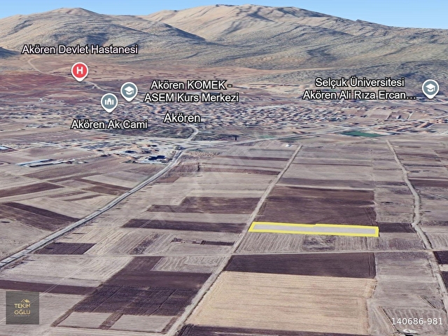TEKİN OĞLUNDAN AKÖREN MERKEZ DİBİ 5.528 M² MÜSTAKİL TARLA - Görsel 9