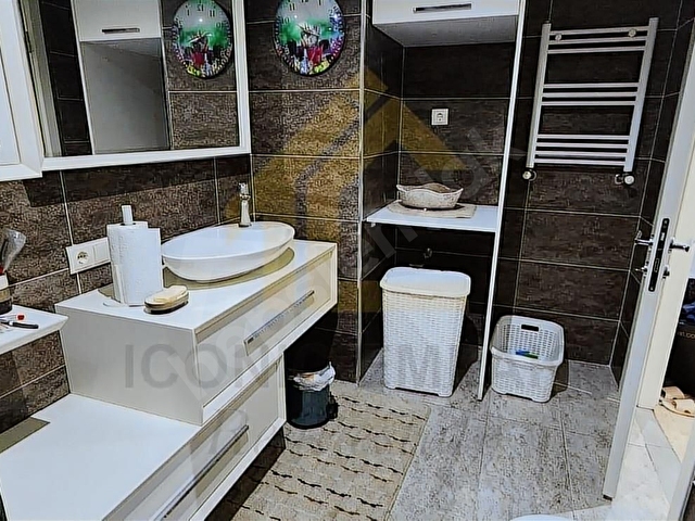 ICONICDEN FULL EŞYALI 100M2 TERASLI 160M2 NET 3+1 SATILIK DAIRE - Görsel 11