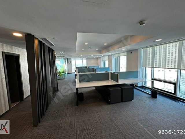 Maslak Sun Plaza 390m2 Manzaralı Dekorasyonlu Kiralık Ofis / LUX - Görsel 7