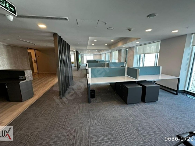 Maslak Sun Plaza 390m2 Manzaralı Dekorasyonlu Kiralık Ofis / LUX - Görsel 3