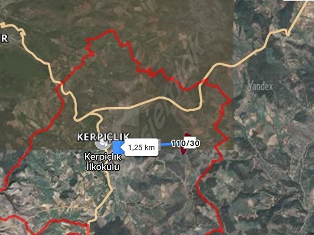 MANİSA DEMİRCİ DE SATILIK 21389m MÜSTAKİL TAPULU TARLA