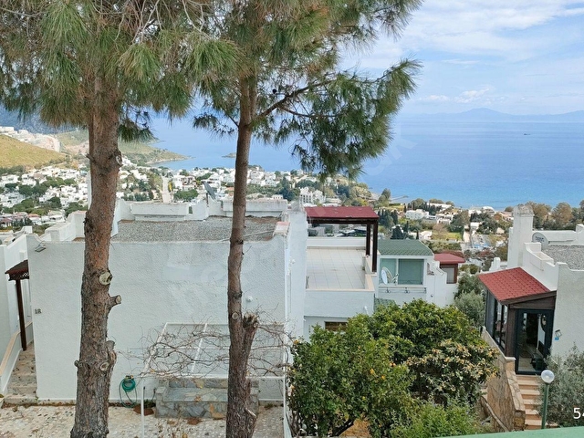 Bodrum Akyarlar Karaincirde Kos Manzaralı, Havuzlu Sitede Kiralık 3+1 - Görsel 23