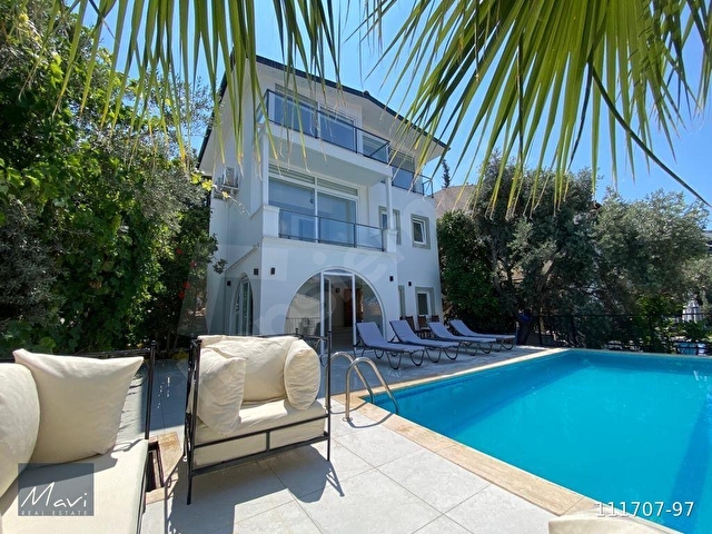 Kalkan Kalamarda, 4+1 müthiş deniz manzaralı,özel havuzlu  villa - Görsel 5
