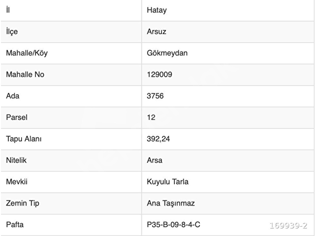 YEŞİL ROYAL GAYRİMENKULDEN GÖKMEYDAN MH. 392M SATILIK ARSA - Görsel 3