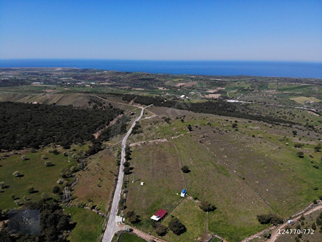 ÇANAKKALE AYVACIK NALDÖKEN KÖYÜNDE DENİZ MANZARALI SATILIK TARLA - Görsel 5