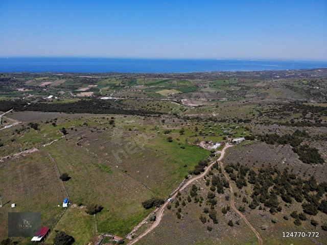 ÇANAKKALE AYVACIK NALDÖKEN KÖYÜNDE DENİZ MANZARALI SATILIK TARLA - Görsel 4