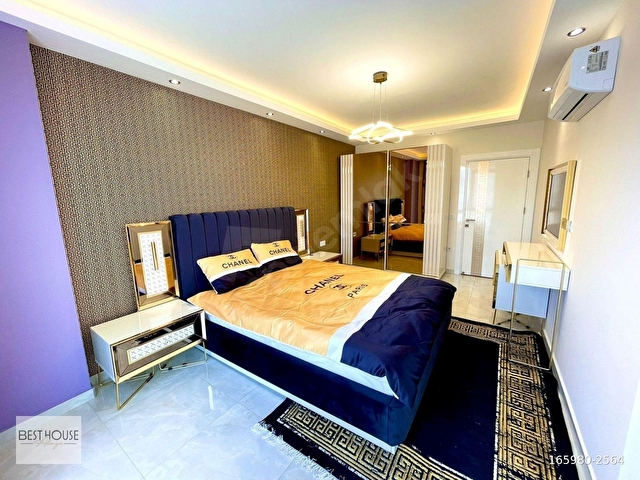 ALANYA KESTEL’DE DENİZE 400 M LÜKS FULL EŞYALI 2+1 SATILIK DAİRE - Görsel 5