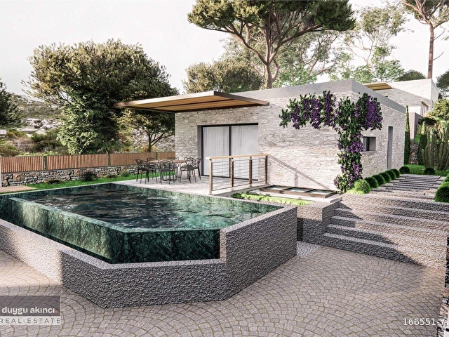 Bodrum YALIÇİFTLİK Satılık 3+1 Havuzlu Sıfır Müstakil Villa - Görsel 3