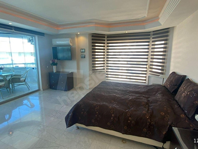 ALANYANIN EN İYİ 3+1 SATILIK PENTHOUSE FUL DENİZ VE KALE MANZARALI - Görsel 13